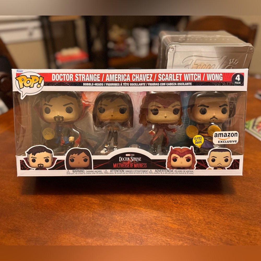 Doctor Strange Multiverse of Madness Glow in the Dark Funko Pop 4-Pack